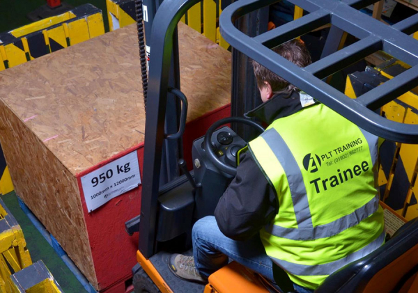 Counterbalance Forklift Truck Training course - A reach forklift in action